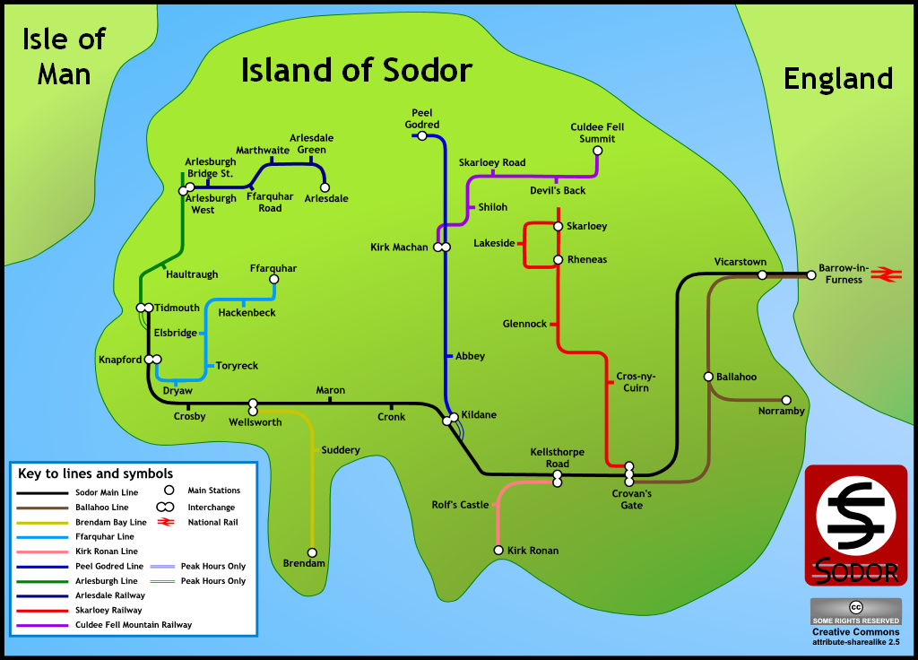 trainz island of sodor route